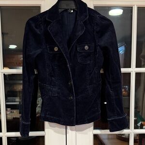 LOFT Dark Blue Corduroy Blazer